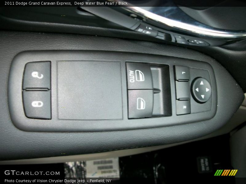 Deep Water Blue Pearl / Black 2011 Dodge Grand Caravan Express