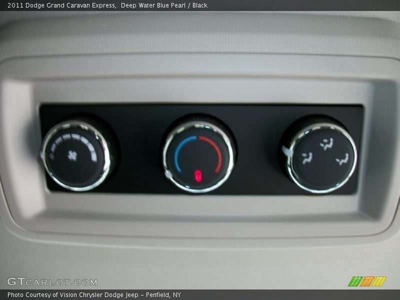 Deep Water Blue Pearl / Black 2011 Dodge Grand Caravan Express