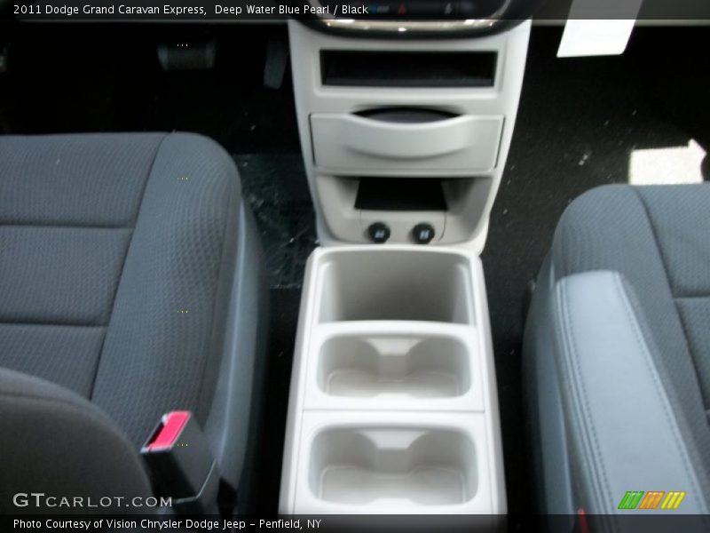 Deep Water Blue Pearl / Black 2011 Dodge Grand Caravan Express