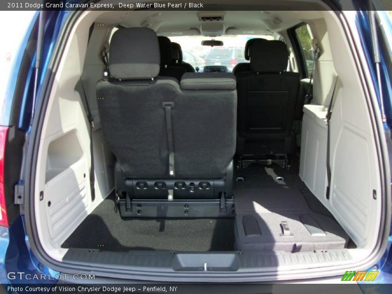 Deep Water Blue Pearl / Black 2011 Dodge Grand Caravan Express