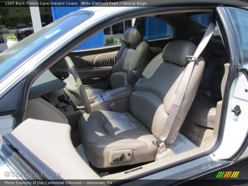  1997 Riviera Supercharged Coupe Neutral Beige Interior