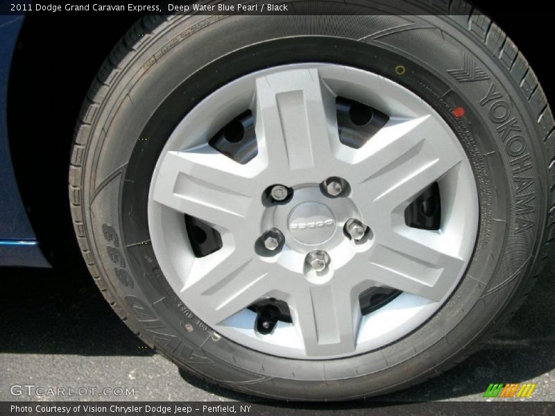 Deep Water Blue Pearl / Black 2011 Dodge Grand Caravan Express