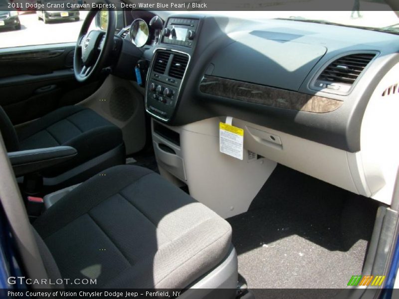 Deep Water Blue Pearl / Black 2011 Dodge Grand Caravan Express