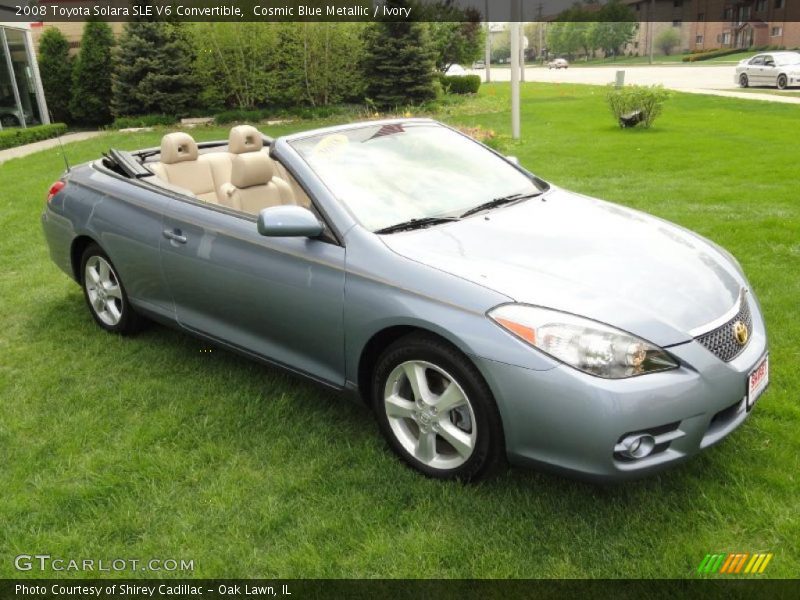 Cosmic Blue Metallic / Ivory 2008 Toyota Solara SLE V6 Convertible