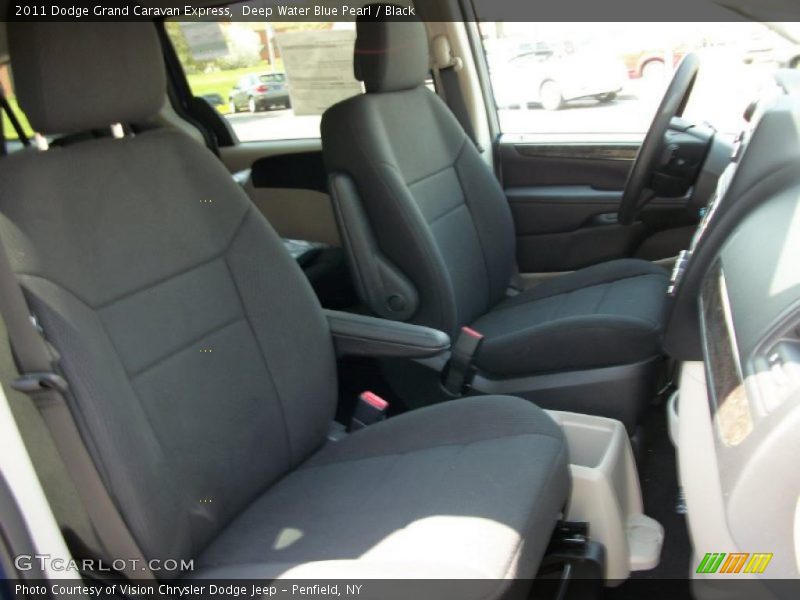 Deep Water Blue Pearl / Black 2011 Dodge Grand Caravan Express