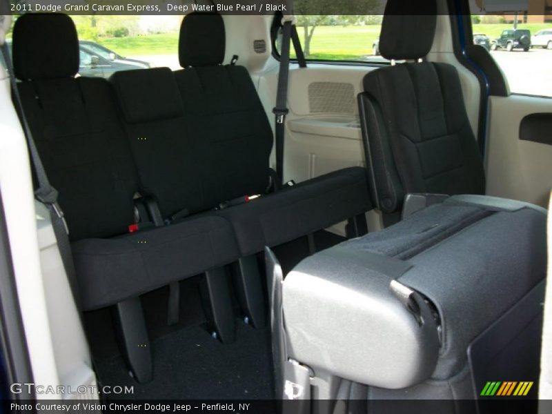 Deep Water Blue Pearl / Black 2011 Dodge Grand Caravan Express