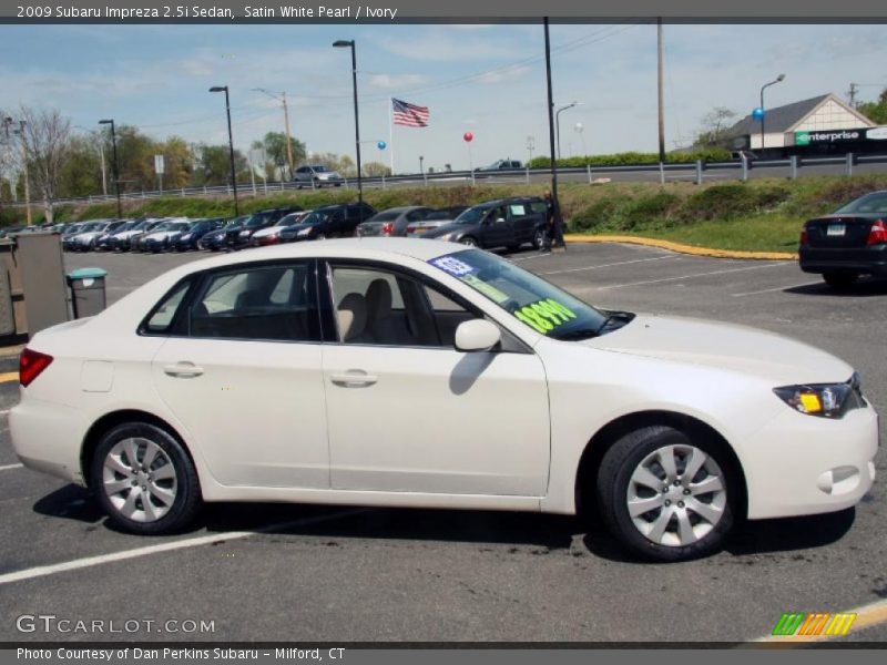 Satin White Pearl / Ivory 2009 Subaru Impreza 2.5i Sedan