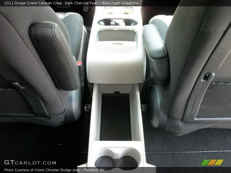 Dark Charcoal Pearl / Black/Light Graystone 2011 Dodge Grand Caravan Crew