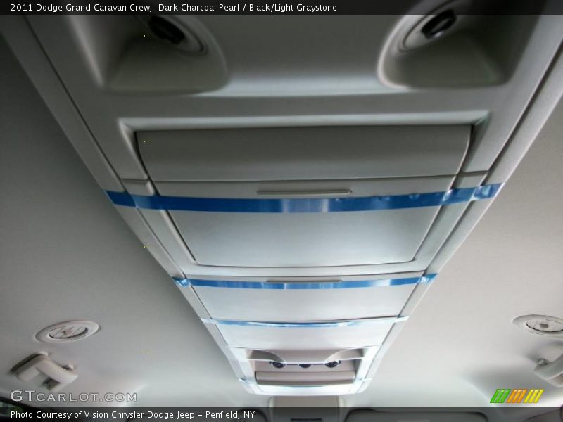 Dark Charcoal Pearl / Black/Light Graystone 2011 Dodge Grand Caravan Crew