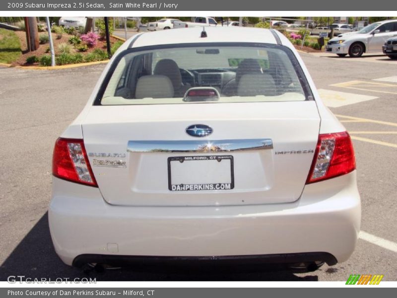 Satin White Pearl / Ivory 2009 Subaru Impreza 2.5i Sedan