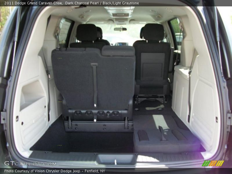 Dark Charcoal Pearl / Black/Light Graystone 2011 Dodge Grand Caravan Crew