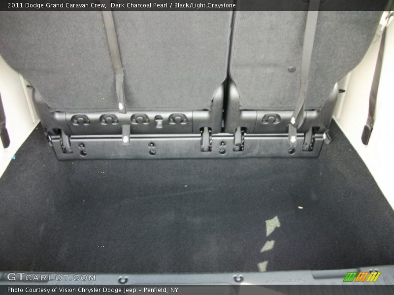 Dark Charcoal Pearl / Black/Light Graystone 2011 Dodge Grand Caravan Crew