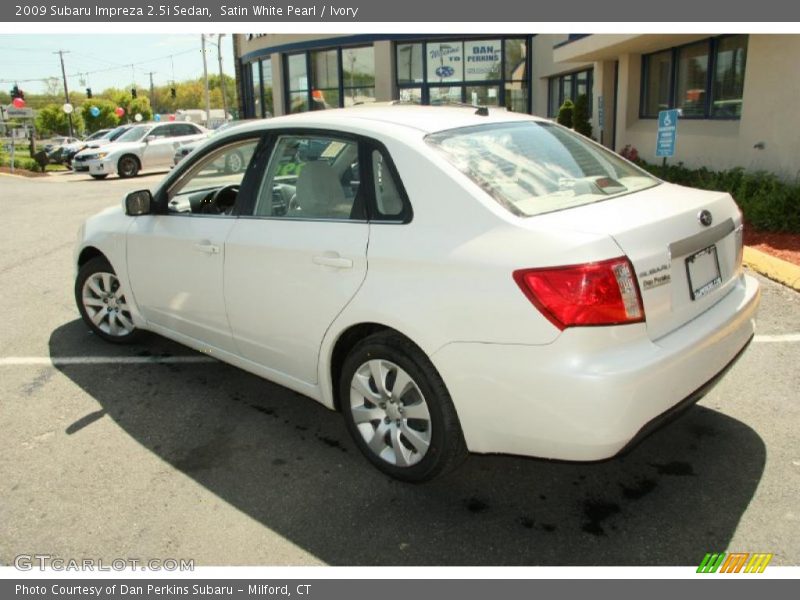 Satin White Pearl / Ivory 2009 Subaru Impreza 2.5i Sedan
