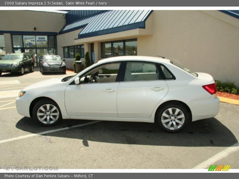 Satin White Pearl / Ivory 2009 Subaru Impreza 2.5i Sedan