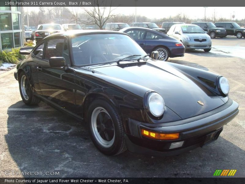 Black / Black 1988 Porsche 911 Carrera Coupe