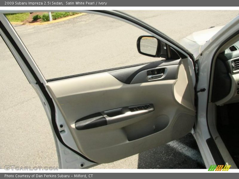 Satin White Pearl / Ivory 2009 Subaru Impreza 2.5i Sedan
