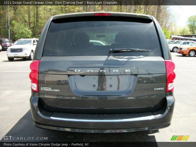 Dark Charcoal Pearl / Black/Light Graystone 2011 Dodge Grand Caravan Crew