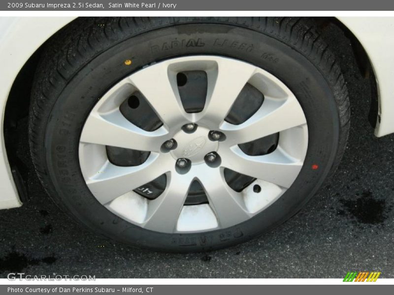 Satin White Pearl / Ivory 2009 Subaru Impreza 2.5i Sedan