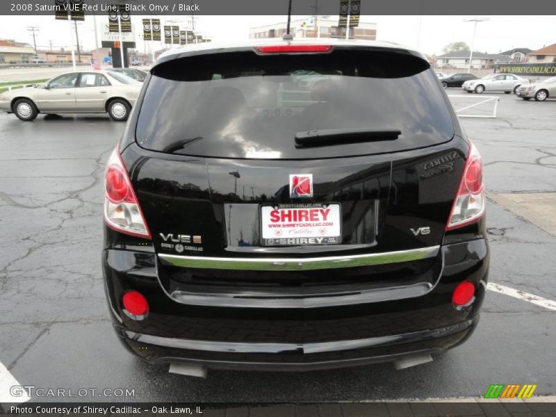 Black Onyx / Black 2008 Saturn VUE Red Line
