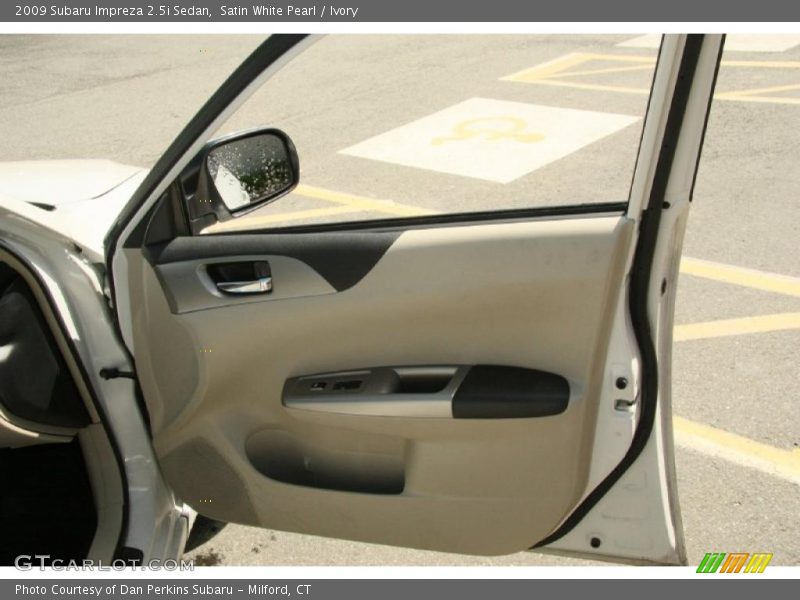 Satin White Pearl / Ivory 2009 Subaru Impreza 2.5i Sedan