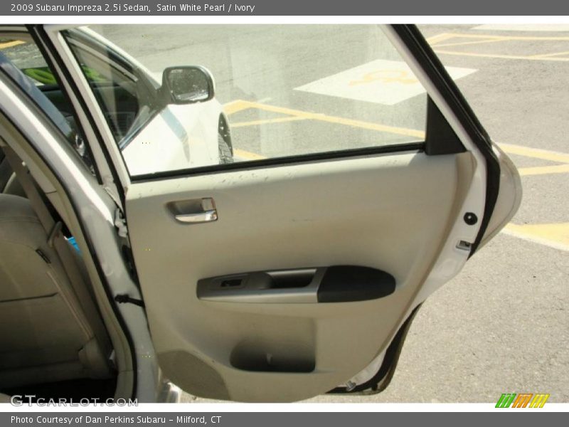 Satin White Pearl / Ivory 2009 Subaru Impreza 2.5i Sedan