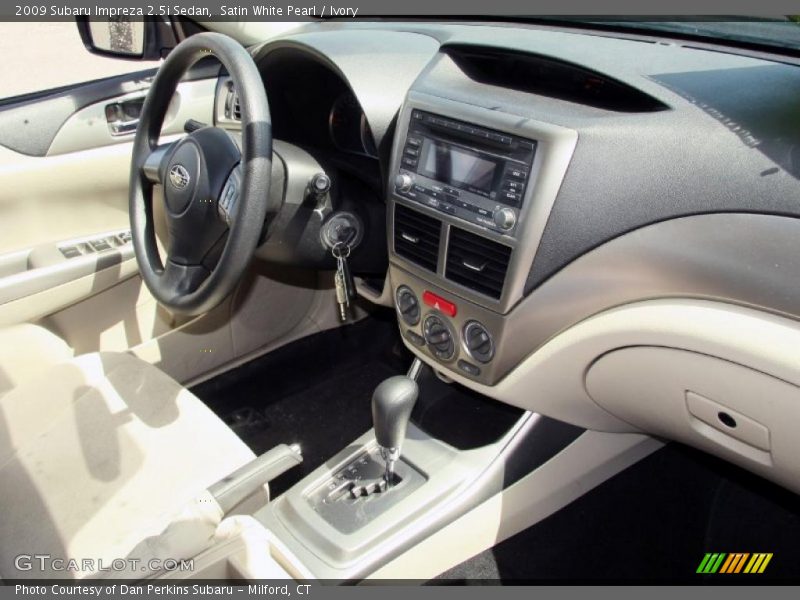 Satin White Pearl / Ivory 2009 Subaru Impreza 2.5i Sedan