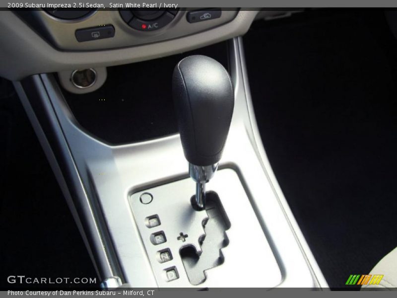 Satin White Pearl / Ivory 2009 Subaru Impreza 2.5i Sedan