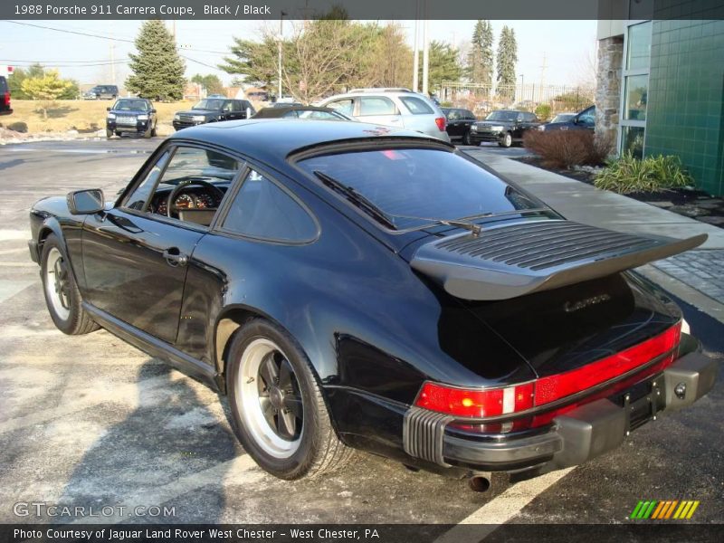 Black / Black 1988 Porsche 911 Carrera Coupe
