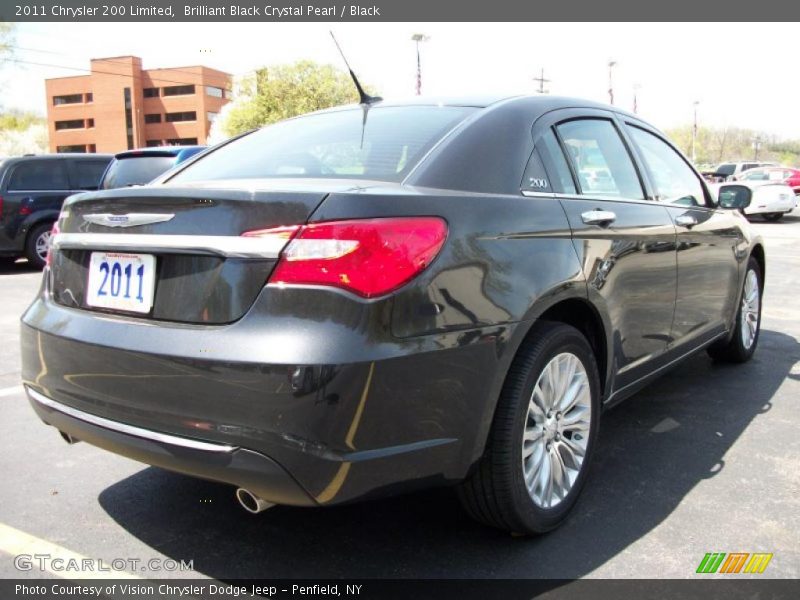Brilliant Black Crystal Pearl / Black 2011 Chrysler 200 Limited