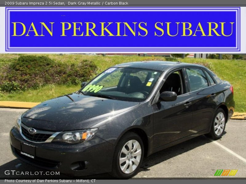 Dark Gray Metallic / Carbon Black 2009 Subaru Impreza 2.5i Sedan