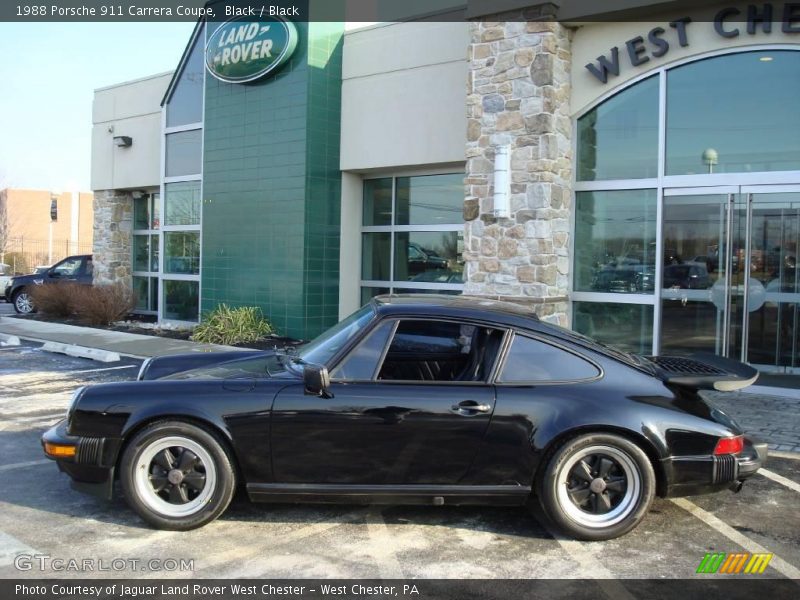 Black / Black 1988 Porsche 911 Carrera Coupe