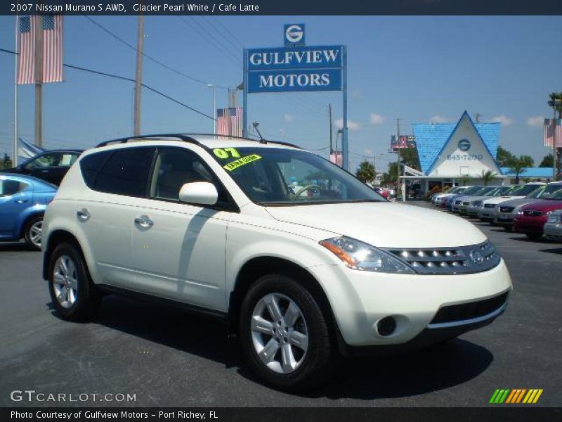 Glacier Pearl White / Cafe Latte 2007 Nissan Murano S AWD