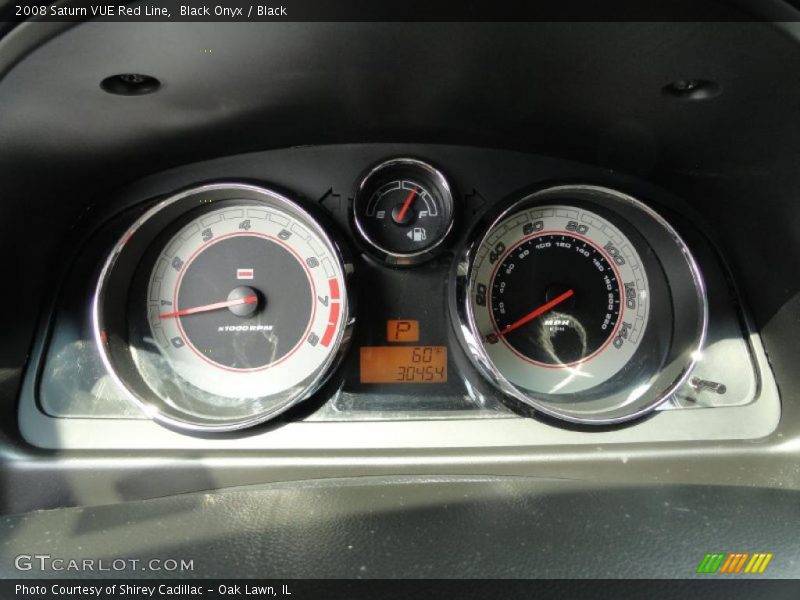 Black Onyx / Black 2008 Saturn VUE Red Line
