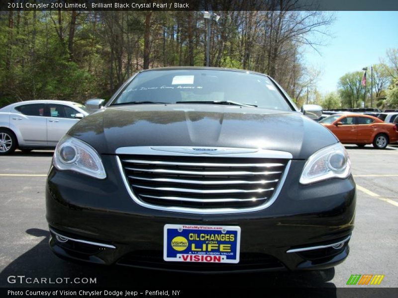 Brilliant Black Crystal Pearl / Black 2011 Chrysler 200 Limited