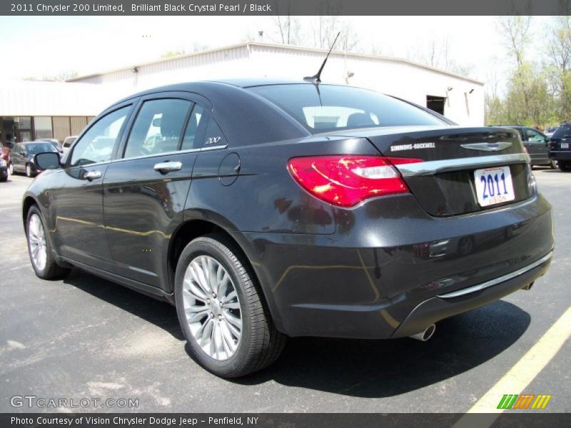 Brilliant Black Crystal Pearl / Black 2011 Chrysler 200 Limited