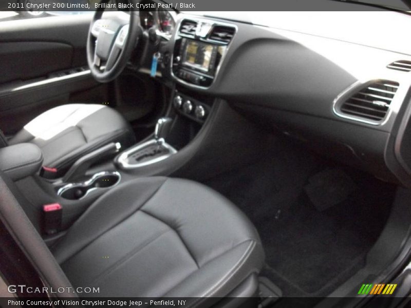 Brilliant Black Crystal Pearl / Black 2011 Chrysler 200 Limited