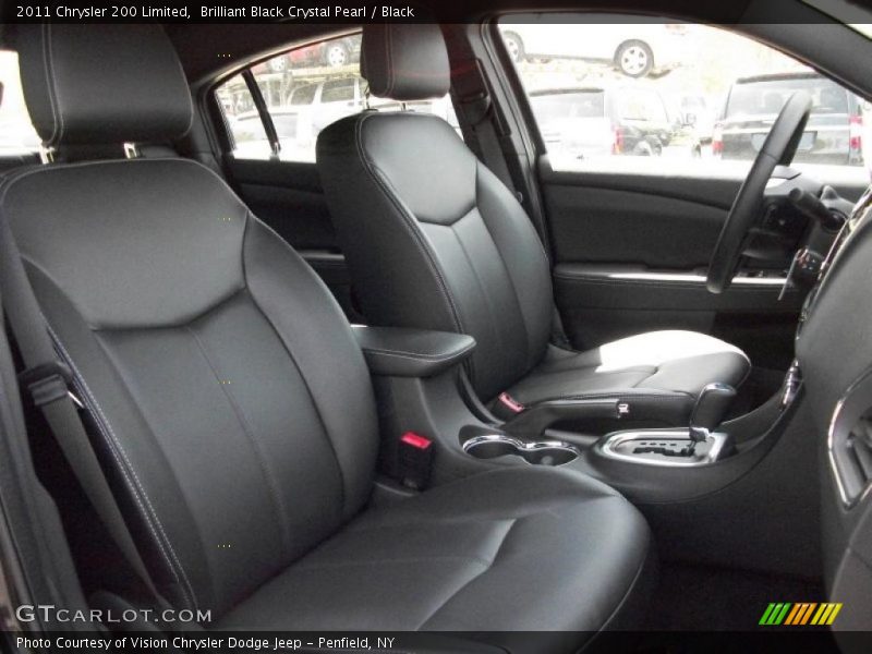 Brilliant Black Crystal Pearl / Black 2011 Chrysler 200 Limited
