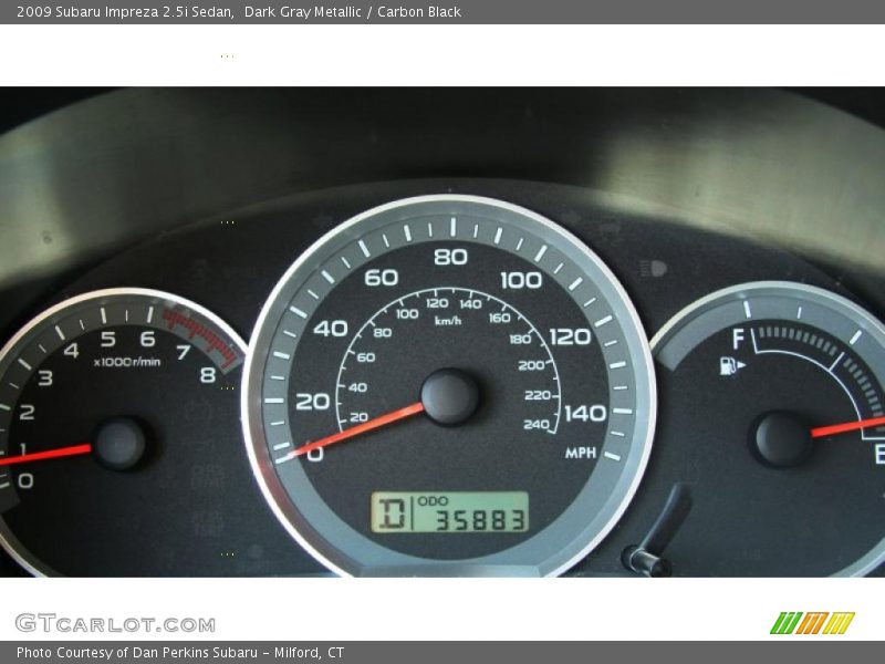 Dark Gray Metallic / Carbon Black 2009 Subaru Impreza 2.5i Sedan