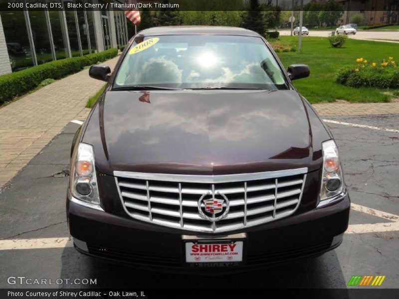 Black Cherry / Titanium/Dark Titanium 2008 Cadillac DTS