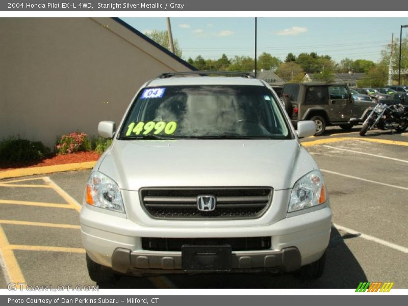 Starlight Silver Metallic / Gray 2004 Honda Pilot EX-L 4WD