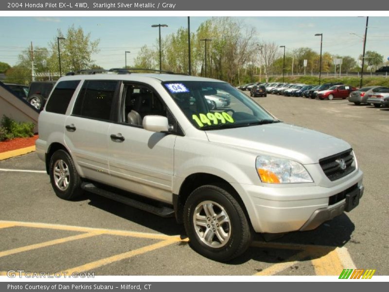 Starlight Silver Metallic / Gray 2004 Honda Pilot EX-L 4WD