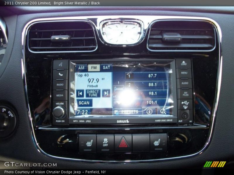 Bright Silver Metallic / Black 2011 Chrysler 200 Limited