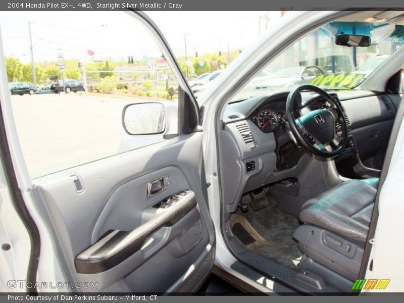 Starlight Silver Metallic / Gray 2004 Honda Pilot EX-L 4WD