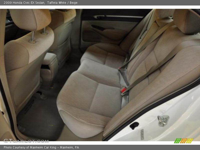 Taffeta White / Beige 2009 Honda Civic EX Sedan