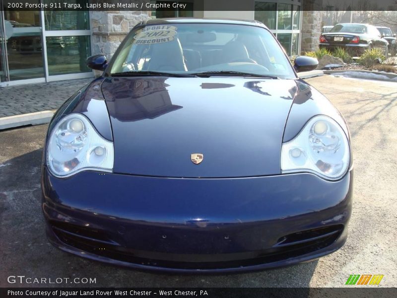 Lapis Blue Metallic / Graphite Grey 2002 Porsche 911 Targa