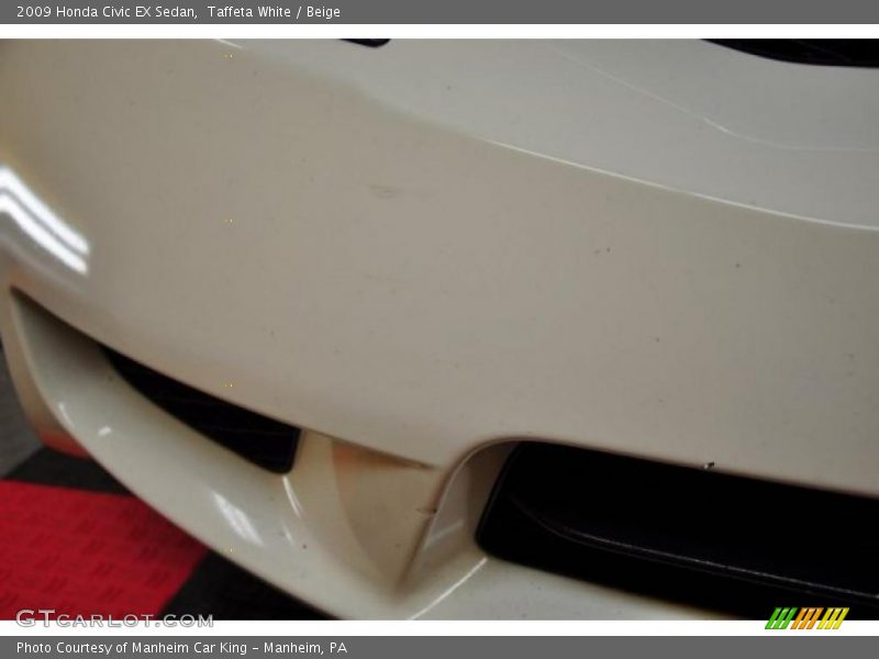 Taffeta White / Beige 2009 Honda Civic EX Sedan