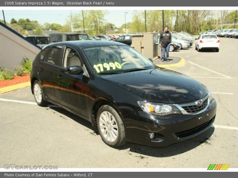 Obsidian Black Pearl / Ivory 2008 Subaru Impreza 2.5i Wagon
