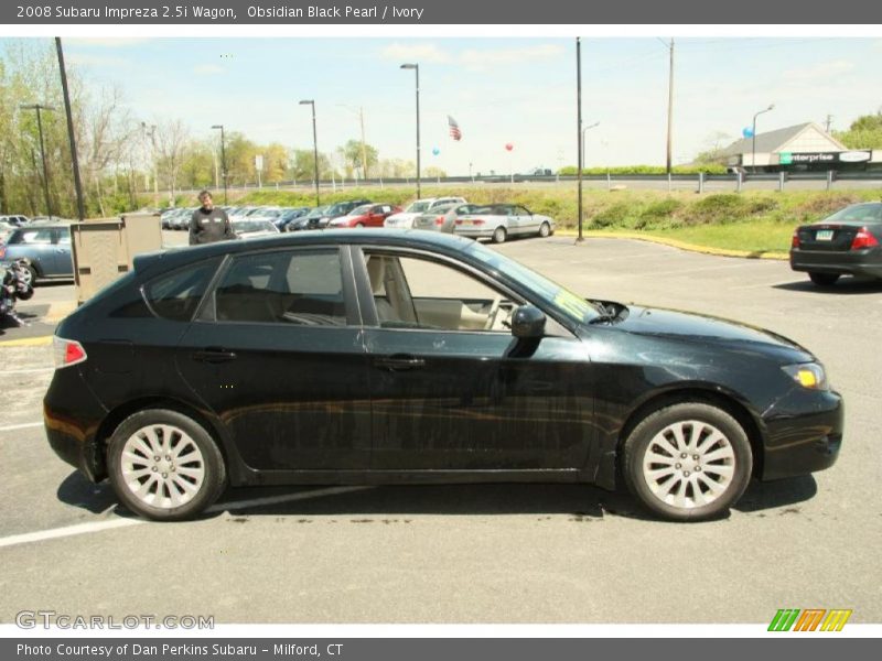Obsidian Black Pearl / Ivory 2008 Subaru Impreza 2.5i Wagon