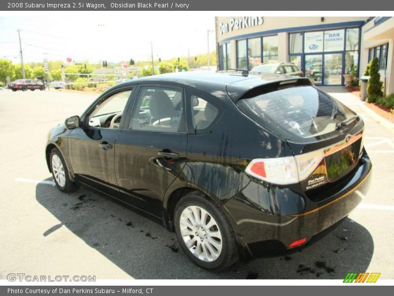 Obsidian Black Pearl / Ivory 2008 Subaru Impreza 2.5i Wagon