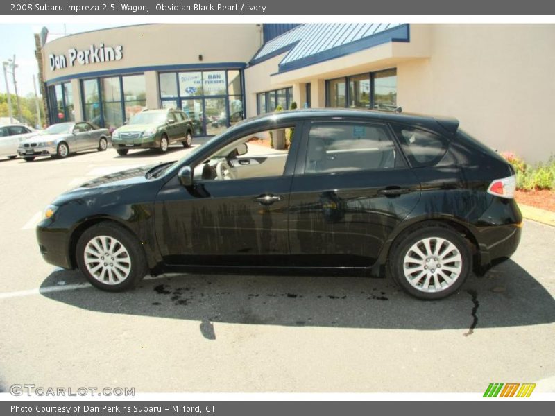 Obsidian Black Pearl / Ivory 2008 Subaru Impreza 2.5i Wagon